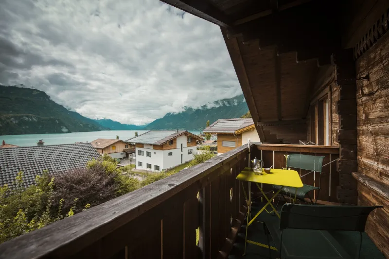Aussicht vom Balkon